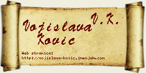 Vojislava Ković vizit kartica
